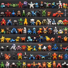 Load image into Gallery viewer, 144 pcs Pokemon Mini PVC Action Figures Pikachu Cake Tops Toys Prizes Kids