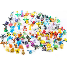 Load image into Gallery viewer, 144 pcs Pokemon Mini PVC Action Figures Pikachu Cake Tops Toys Prizes Kids