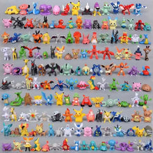 Load image into Gallery viewer, 144 pcs Pokemon Mini PVC Action Figures Pikachu Cake Tops Toys Prizes Kids