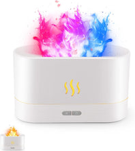 Load image into Gallery viewer, Colorful Flame Air Aroma Diffuser Humidifier, Upgraded 7 Flame Color Noiseless
