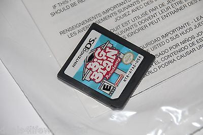 Big Brain Academy Nintendo DS Video Game Complete Educational XL