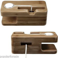 Load image into Gallery viewer, PRINT YOUR LOGO ON APPLE WOOD WATCH STAND DOCKING STATION 38MM / 42MM - Popular for Sale
- 6