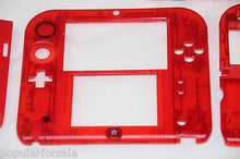Load image into Gallery viewer, Limited Edition Nintendo 2DS Crystal Clear Full Shell Housing Replacement Red - Popular for Sale
- 2