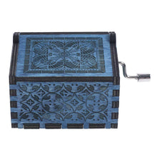 Load image into Gallery viewer, Harry Potter Engraved Wooden Hand-cranked Music Box Interesting Toys Gifts Blue
