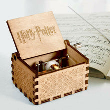 Load image into Gallery viewer, Harry Potter Engraved Wooden Hand Crank Music Box Boys Girls Toy Collectible