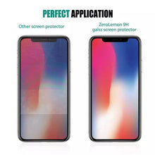 Load image into Gallery viewer, iphone x glass screen protector Tempered with cleaning pad (2 Pack)