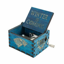Load image into Gallery viewer, Game of Thrones Music Box Wooden Engraved Wood Main Theme GOT Winter is Coming