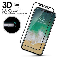 Load image into Gallery viewer, Useful iPhone X 3D Full Cover Slim Soft Edge Carbon Fiber Tempered Glass Film