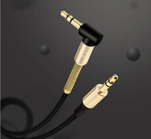 Load image into Gallery viewer, 2X 3.5mm Male to M Aux Cable Cord L-Shaped Right Angle Car Audio Headphone Jack