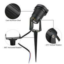 Load image into Gallery viewer, 4 LED Path Lights Outdoor Spotlight Landscape Lighting 5W 12V Garden Wall Yard