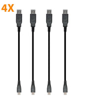 Load image into Gallery viewer, 4X USB Power Cable Designed for Fire TV Stick Alexa Eco, short USB for TV Black