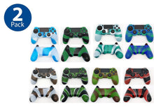 Load image into Gallery viewer, 2 Pack X Camouflage Silicone Rubber Case Cover Skin for Sony PS4 Controller Camo