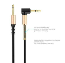 Load image into Gallery viewer, 2X 3.5mm Male to M Aux Cable Cord L-Shaped Right Angle Car Audio Headphone Jack