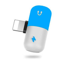 Load image into Gallery viewer, 2 in 1 Adapter for iPhone X 8/7 Aux Splitter Audio Headphone Charge Cable Cord