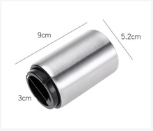 Load image into Gallery viewer, Beer Bottle Opener Magnetic - Stainless Steel Beer Opener with Cap Catcher, Push Down Automatic, Silver, 1pc, Kitchen Bar Tools, Great Gift