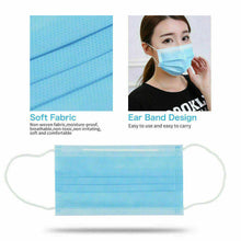 Load image into Gallery viewer, 50 PCS Face Mask Medical Surgical Dental Disposable 3-Ply Earloop Mouth Cover