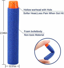 Load image into Gallery viewer, 200 Pcs Dart Refill Bullets Ammo Pack for Nerf N-Strike Elite Blaster Gun
