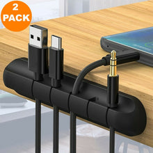 Load image into Gallery viewer, 2 Pack 5 Clips Cable Organizer Cord Management Charger Desktop Wire Holder 3M