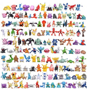 144 pcs Pokemon Mini PVC Action Figures Pikachu Cake Tops Toys Prizes Kids