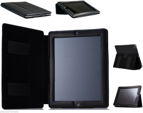 Leather Smart Cover Folio Case with Sleep Function for the Apple iPad 4, iPad 3, - Popular for Sale
