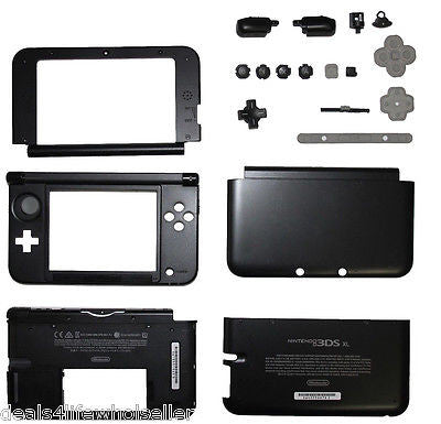 OEM Nintendo 3DS XL Case Replacement Full Housing Shell Black 3DSXL Parts L&R - Popular for Sale
 - 1