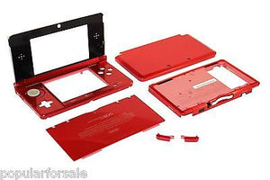 Original OEM Nintendo 3DS Case Replacement Full Housing Shell RED 3DS US Seller - Popular for Sale
 - 1