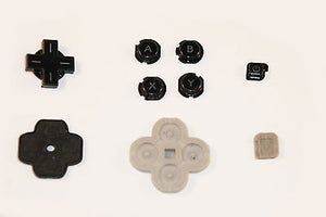 Original Official Authentic Nintendo 3DS Part Black Button Set & Rubber Pad - Popular for Sale
