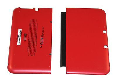 Official Nintendo 3DS XL  Housing Top, Bottom & Cover Red Shell Part USA - Popular for Sale
