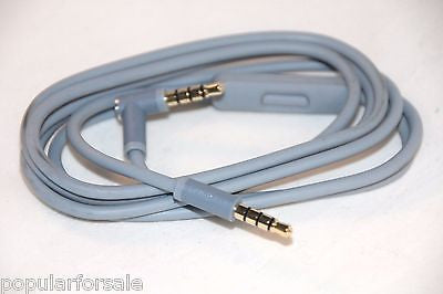 Original Audio Cable 3.5mm/ L Cord/ Beats by Dr Dre Headphones Aux & Mic Gray - Popular for Sale
 - 1