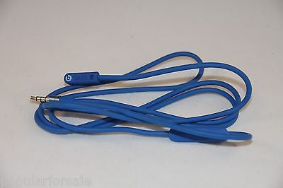 Original Audio Cable 3.5mm/ L Cord/ Beats by Dr Dre Headphones Aux & Mic Blue - Popular for Sale
 - 1