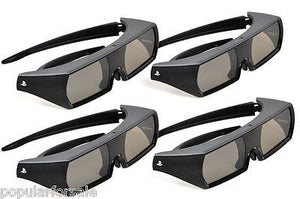 Sony CECH-ZEG1UX Active 3D Glasses Rechargeable For PlayStation 3 3D TV Lot of 4 - Popular for Sale
 - 3