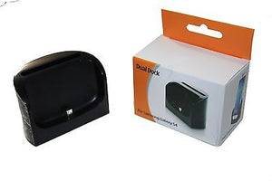 Dual Sync Data Battery & Phone Charger Dock For Samsung Galaxy S4 i9500 Black - Popular for Sale
