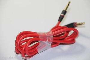 ORIGINAL Beats by Dre Mixr Solo HD 2 Studio 2.0 Pro 3.5 mm AUX Audio Cable - RED - Popular for Sale
 - 4