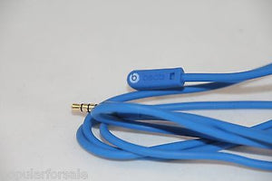 Original Audio Cable 3.5mm/ L Cord/ Beats by Dr Dre Headphones Aux & Mic Blue - Popular for Sale
 - 2