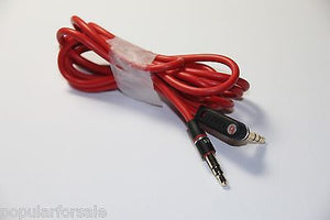 ORIGINAL Beats by Dre Mixr Solo HD 2 Studio 2.0 Pro 3.5 mm AUX Audio Cable - RED - Popular for Sale
 - 1