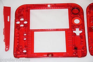 Limited Edition Nintendo 2DS Crystal Clear Full Shell Housing Replacement Red - Popular for Sale
 - 5