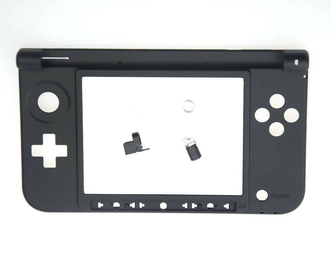 Nintendo 3DS XL Replacement Hinge Part Black Bottom Middle Shell Axle w/Lock