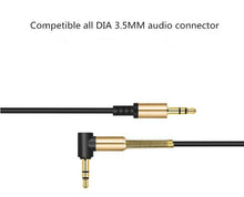 Load image into Gallery viewer, 2X 3.5mm Male to M Aux Cable Cord L-Shaped Right Angle Car Audio Headphone Jack
