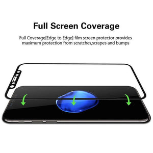 Useful iPhone X 3D Full Cover Slim Soft Edge Carbon Fiber Tempered Glass Film