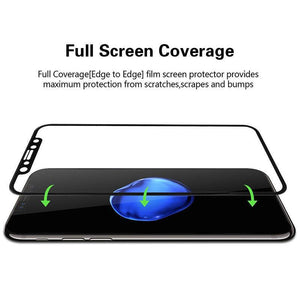 3D Full Cover Tempered Glass Carbon Fiber Screen Protector For iPhone X , 10