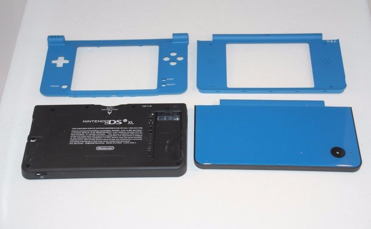 Original Nintendo DSi XL Housing Shell Case Replacement Blue Black NDS ...