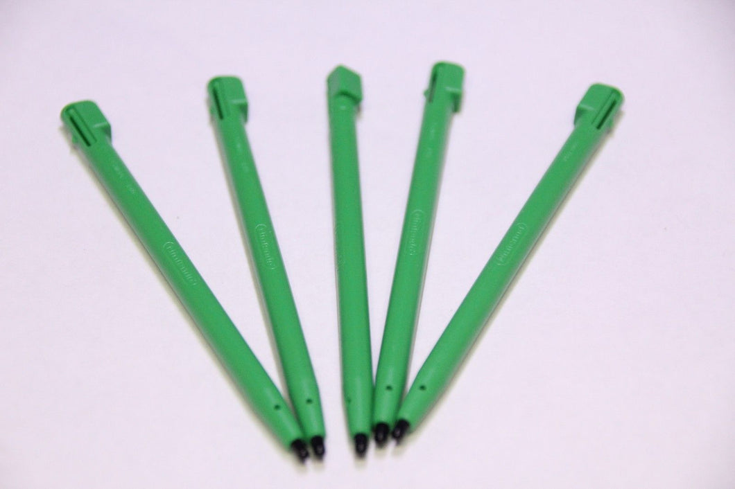 5X Original Nintendo DSi XL LL TWL-004 Green standard slot in stylus touch pen