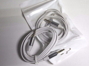 2X 3.5mm Aux Cable Gold Tips Male To Male Stereo Audio Cable Pc Ipod Mp3 Car