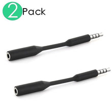 Load image into Gallery viewer, 2 Pack 3.5mm Headset Audio Jack Extender Headphone Adapter FOR BATTERY CASE
