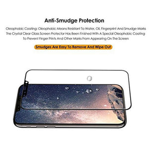 Useful iPhone X 3D Full Cover Slim Soft Edge Carbon Fiber Tempered Glass Film