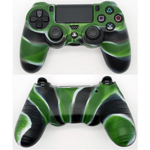 2 Pack X Camouflage Silicone Rubber Case Cover Skin for Sony PS4 Controller Camo