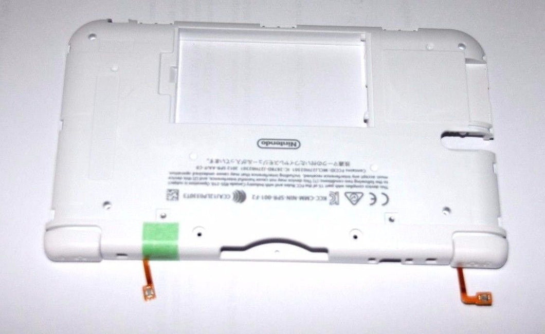 OEM Nintendo 3DS XL Back Housing Full Shell L R Shoulder Cable SD CoverWHITE