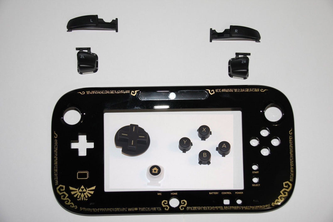 Nintendo Wii U Legend Of Zelda Gamepad Controller Replacement Faceplate W Button