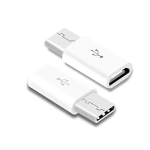 2 x USB 3.1 Type C Male to Micro USB Female Adapter Converter Connector USB-C
