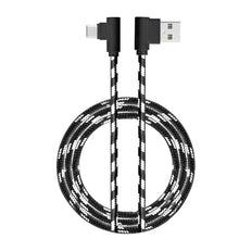 Load image into Gallery viewer, 2 Pack 3ft Right Angle USB C Cable, 90 Degree USB to Type C Charger &amp; Sync Cords
